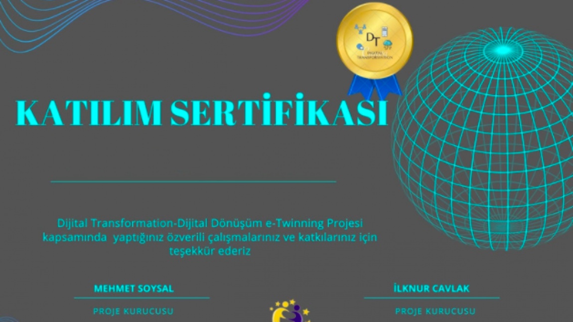 E-TWINNING KATILIM SERTİFİKALARIMIZI ALDIK